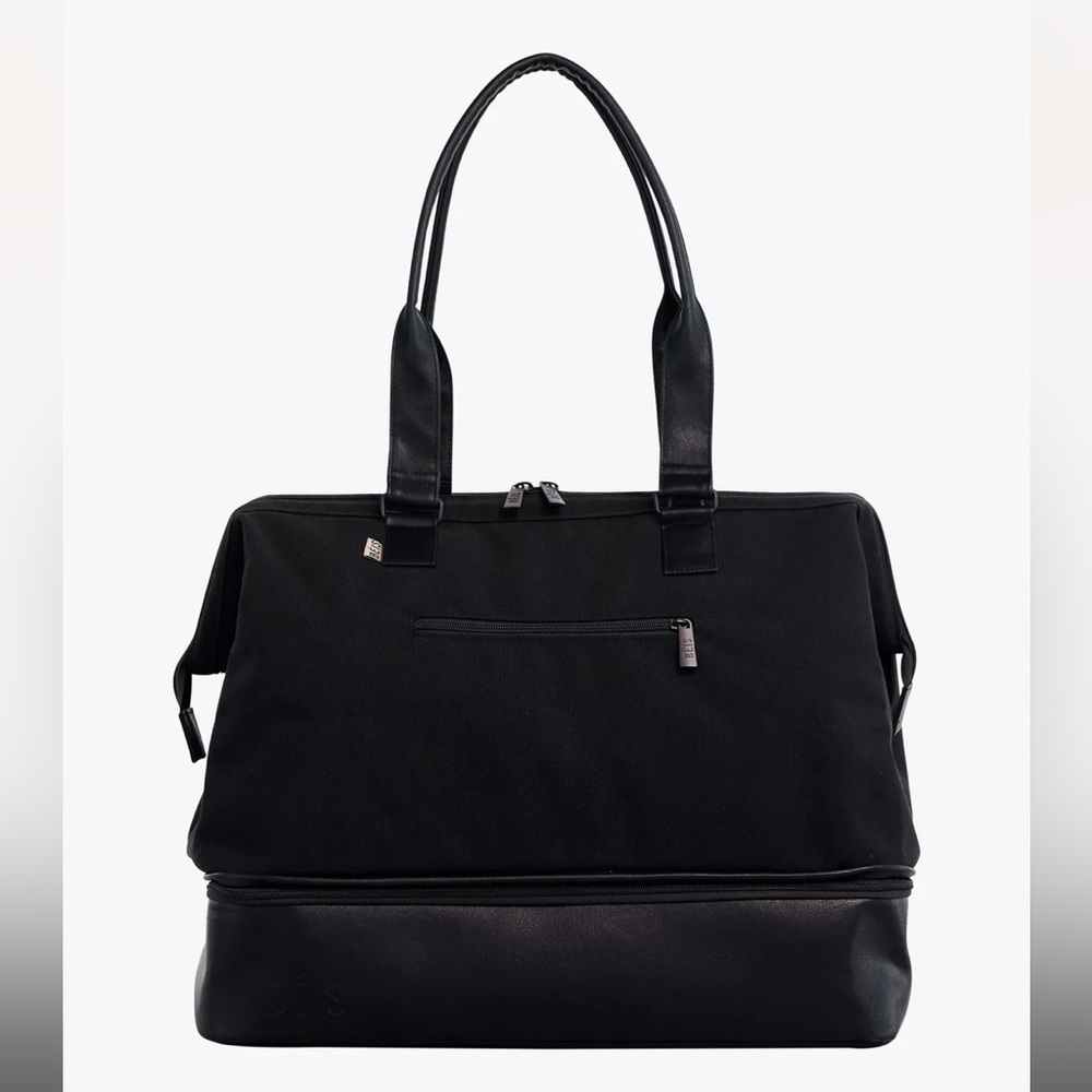 Beis Convertible Weekender in Black